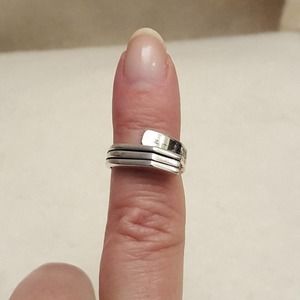 Vintage Sterling Silver 925 Wrap Ring - Size 5